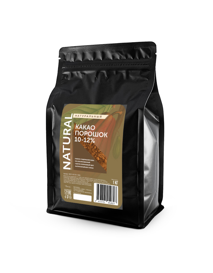 Какао порошок натуральный 10-12% (1 кг)