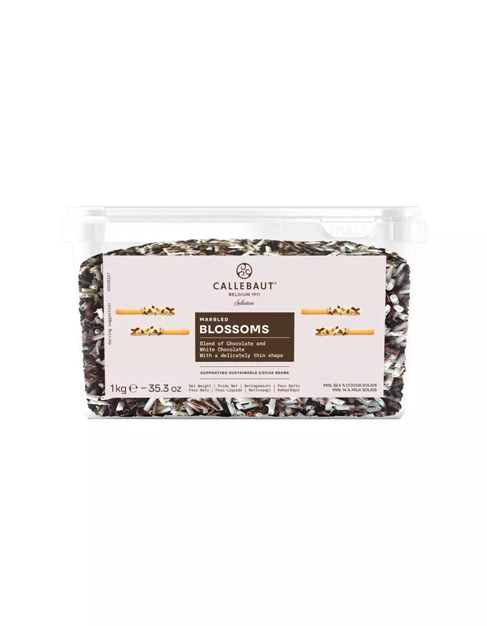 Шоколадные завитки Blossoms White & Dark Callebaut (1 кг)