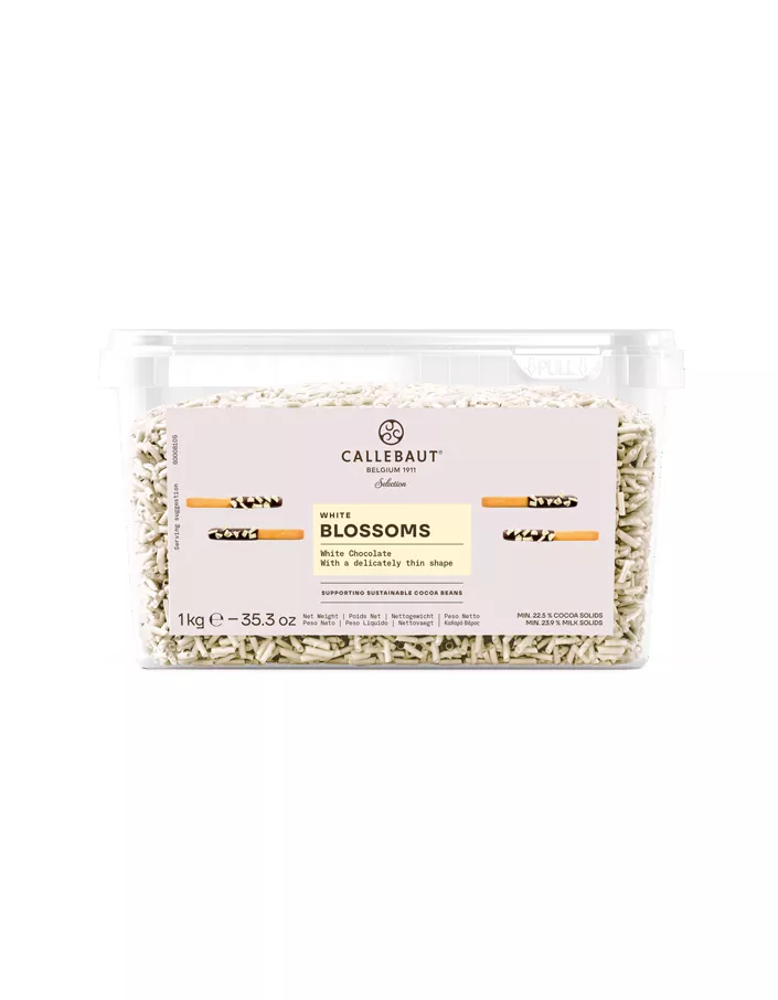 Шоколадные завитки Blossoms White Callebaut (1 кг)