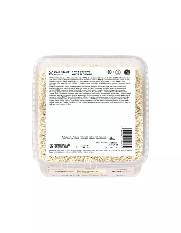 Шоколадные завитки Blossoms White Callebaut (1 кг)