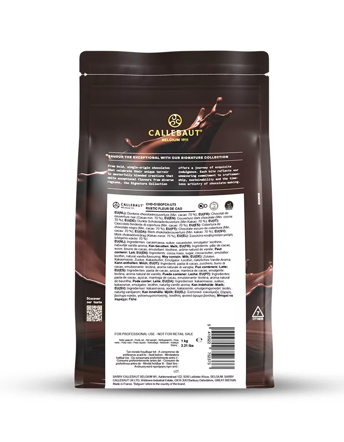 Шоколад темный Fleur de Cao Signature Collection 70% Callebaut (1 кг)