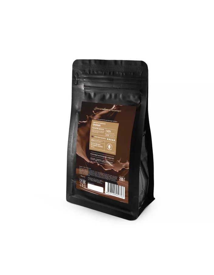 Шоколад молочный Ghana Signature Collection 40% Callebaut (0,2 кг)