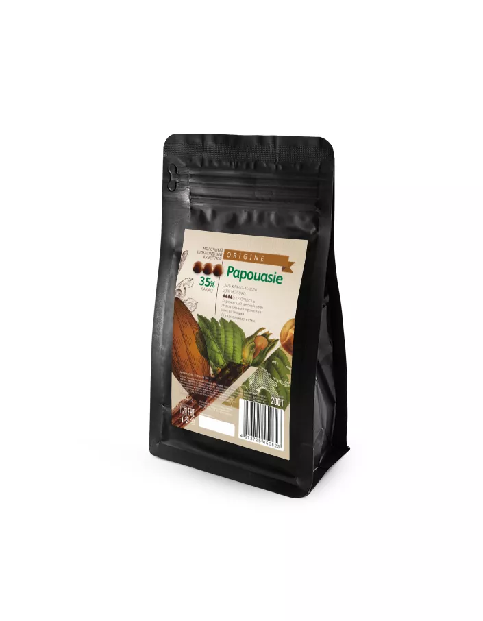 Шоколад молочный Papouasie 35% Cacao Barry (0,2 кг)