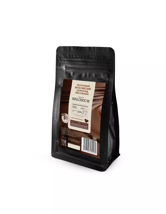 Шоколад без сахара Callebaut молочный 34,1% (0,2 кг)