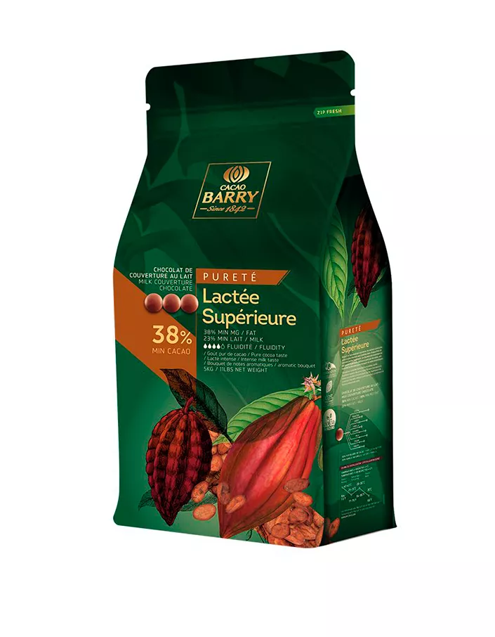 Шоколад молочный Lactee Superieure 38% Cacao Barry (5 кг)
