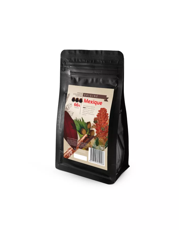 Шоколад темный Mexico 66% Cacao Barry (0,2 кг)