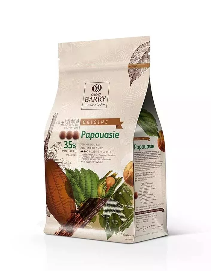 Шоколад молочный Papouasie 35% Cacao Barry (1 кг)