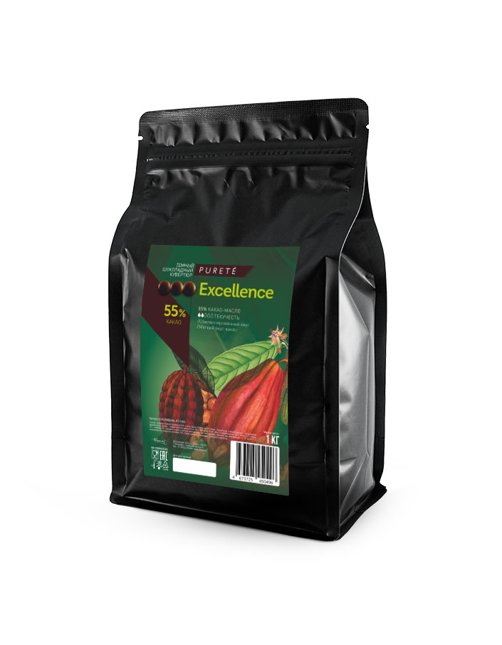 Шоколад темный Excellence 55% Cacao Barry (1 кг)