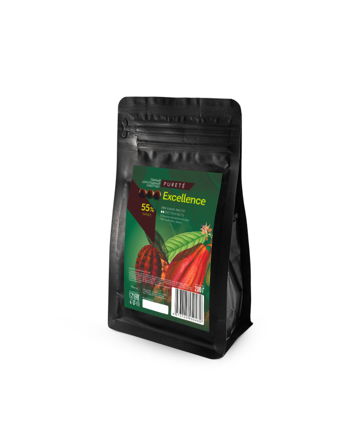 Шоколад темный Excellence 55% Cacao Barry (0,2 кг)