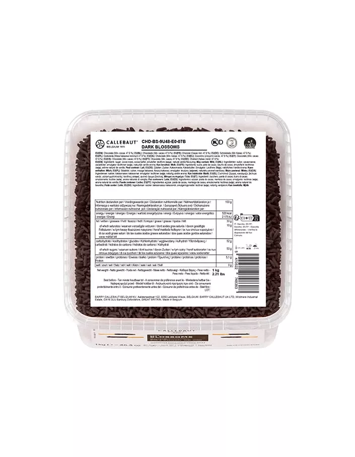 Шоколадные завитки Blossoms Dark Callebaut (1 кг)