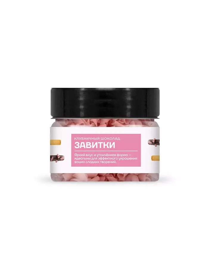 Шоколадные завитки Blossoms Strawberry Callebaut (40 г)