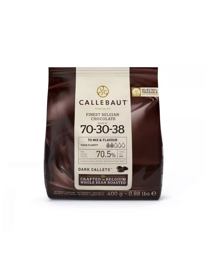 Шоколад горький 70,5% Callebaut 70-30-38 (0,4 кг)