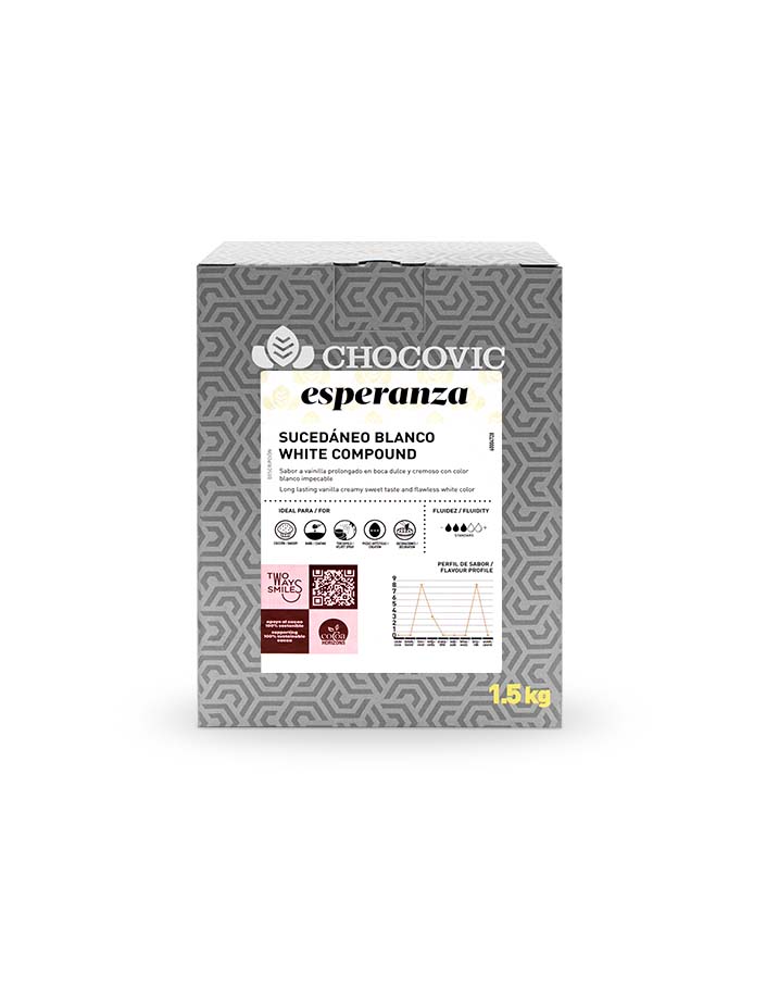 Глазурь белая для покрытий Chocovic Esperanza (1,5 кг)