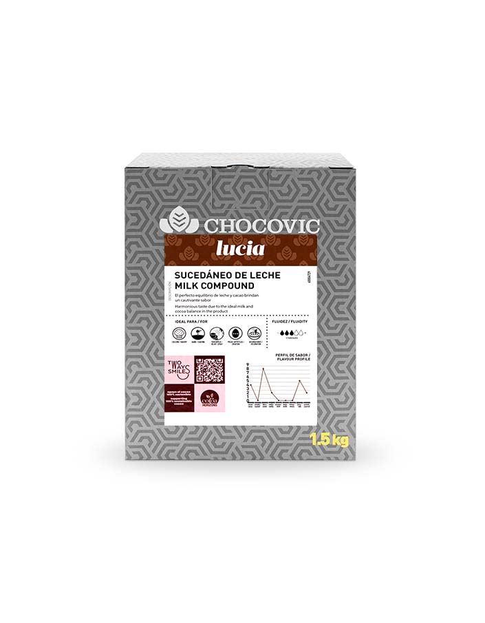 Глазурь молочная жировая Chocovic Lucia (1,5 кг) СРОК ГОДНОСТИ ДО 02.08.2026