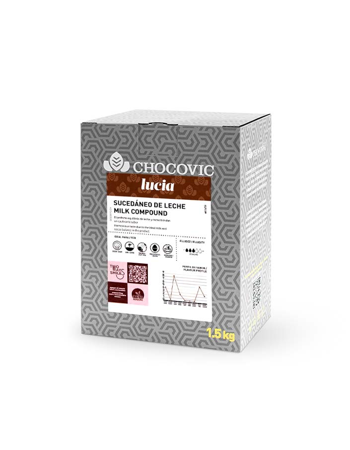 Глазурь молочная жировая Chocovic Lucia (1,5 кг) СРОК ГОДНОСТИ ДО 02.08.2026