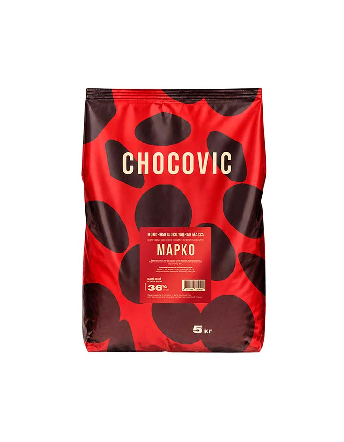Шоколад молочный Chocovic МАРКО 36% (5 кг)