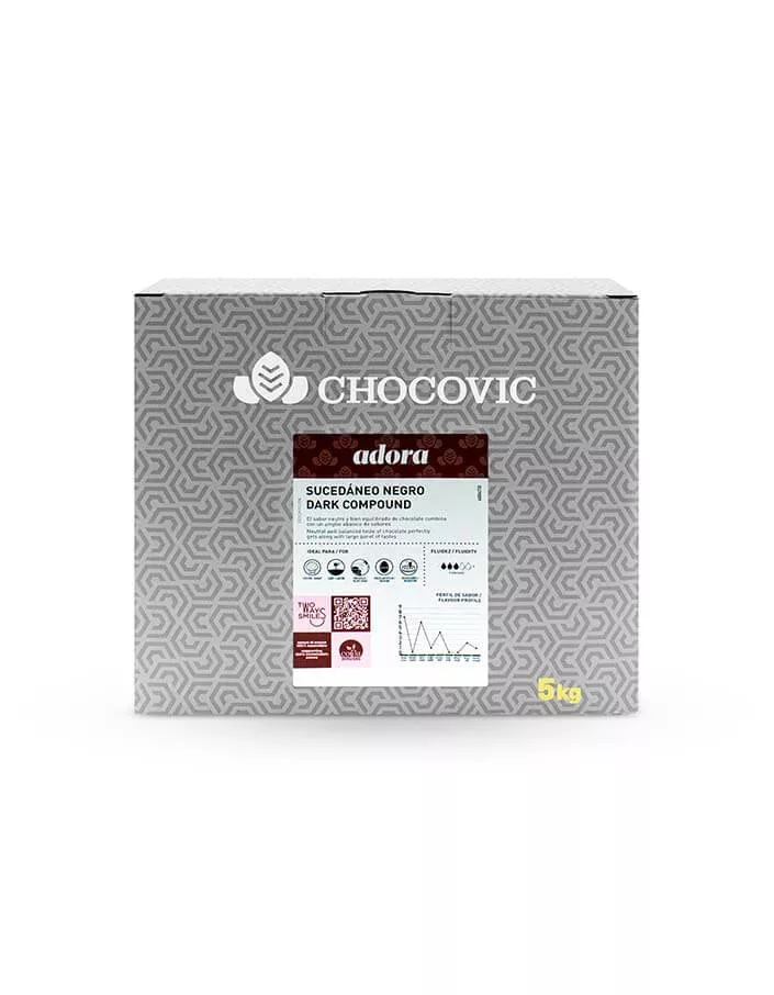 Глазурь темная лауриновая для покрытий Chocovic Adora (5 кг)