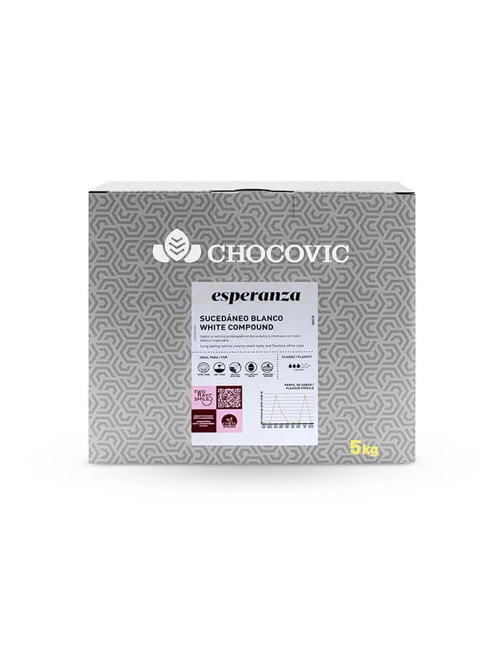Глазурь белая для покрытий Chocovic Esperanza (5 кг)