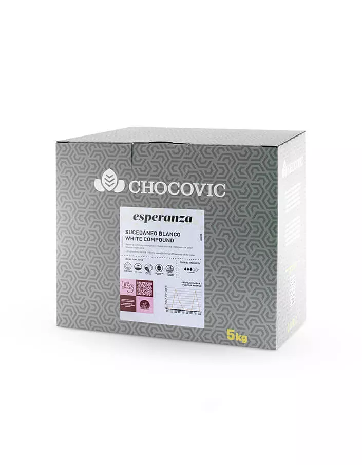 Глазурь белая для покрытий Chocovic Esperanza (5 кг)