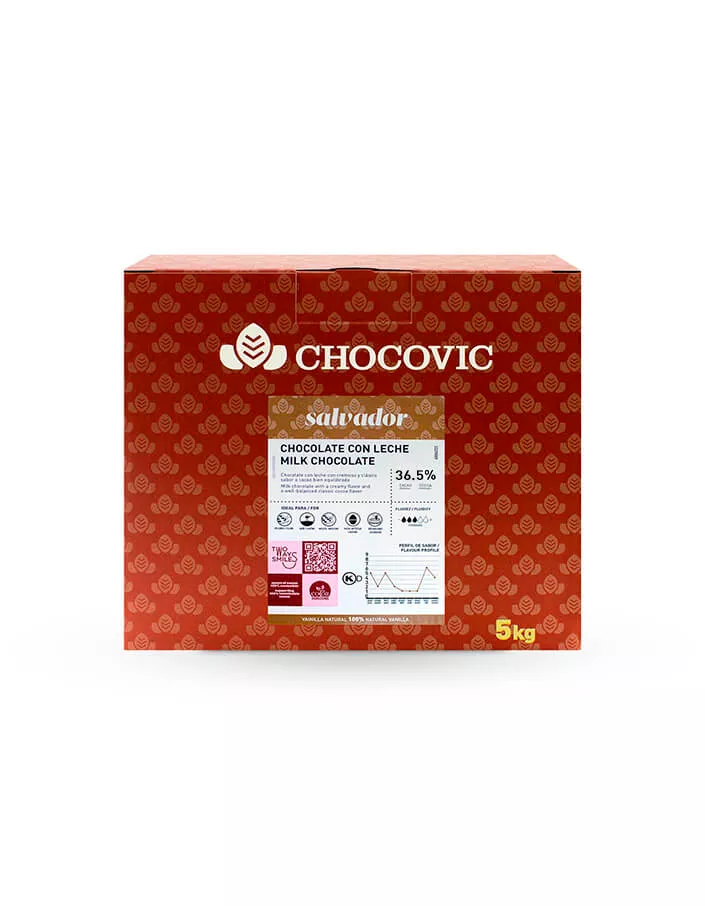 Шоколад молочный Chocovic Salvador 36,5% (5 кг)