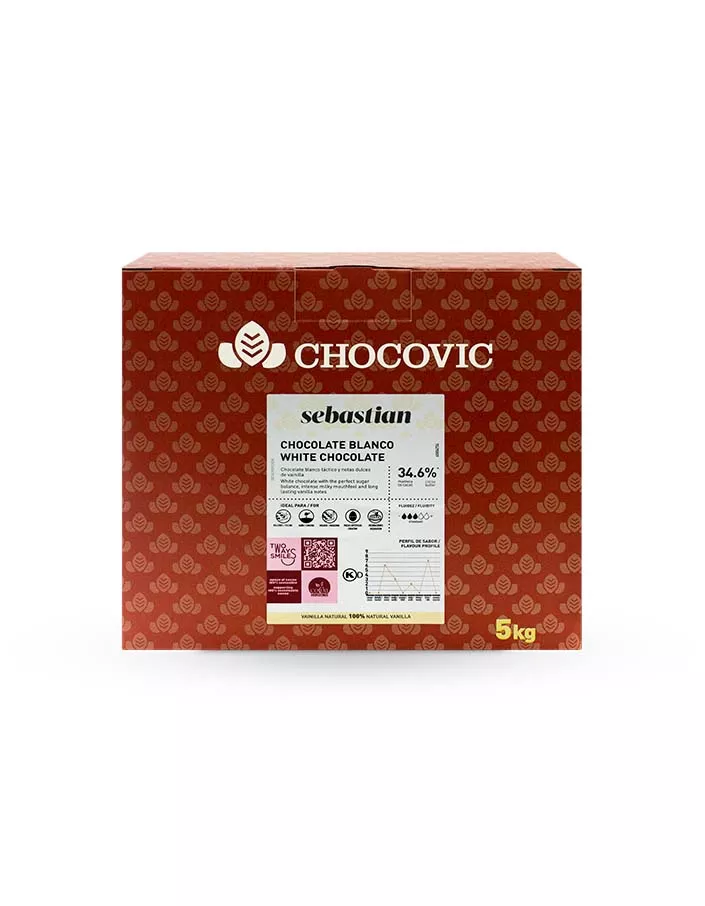 Шоколад белый Chocovic Sebastian 34,6% (5 кг)