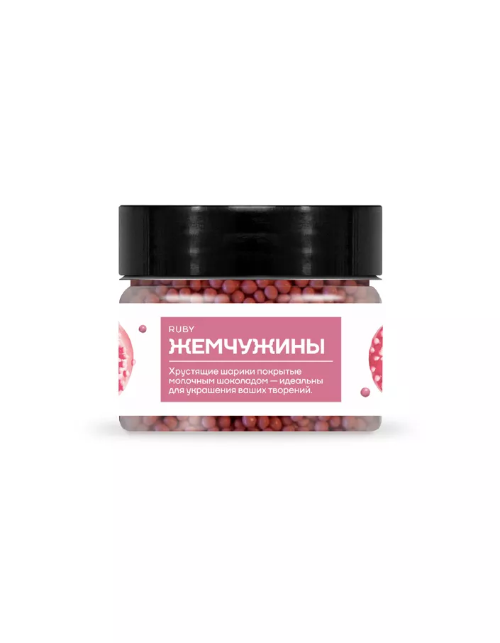 Crispearls Ruby жемчужины Callebaut 50 г
