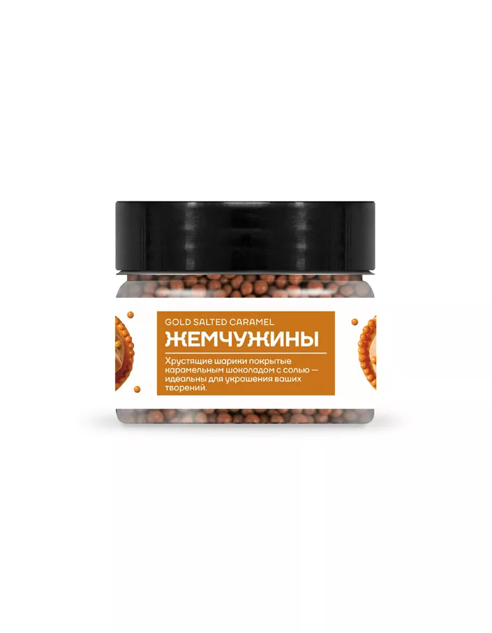 Crispearls Salted Caramel жемчужины Callebaut 50 г