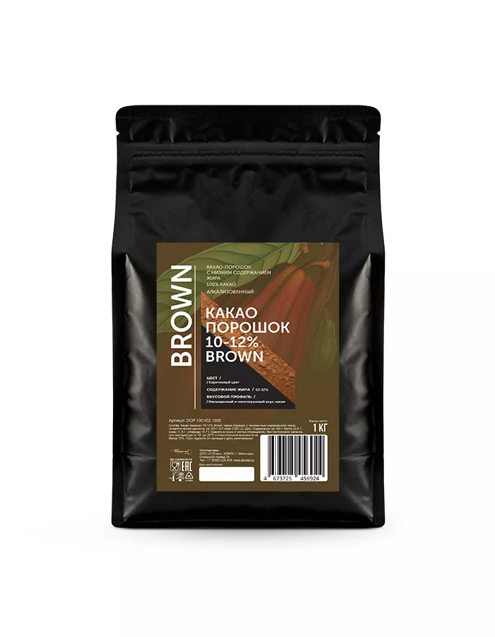 Какао порошок 10-12% Brown (1 кг)
