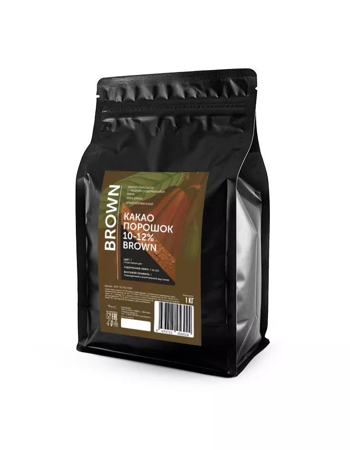 Какао порошок 10-12% Brown (1 кг)
