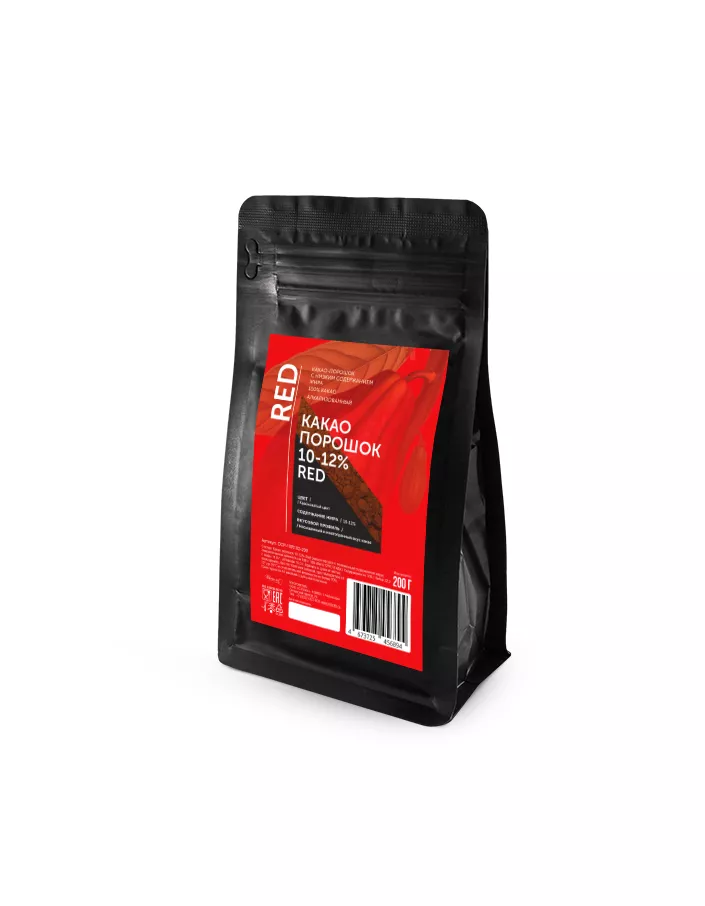 Какао порошок 10-12% Red (0,2 кг)