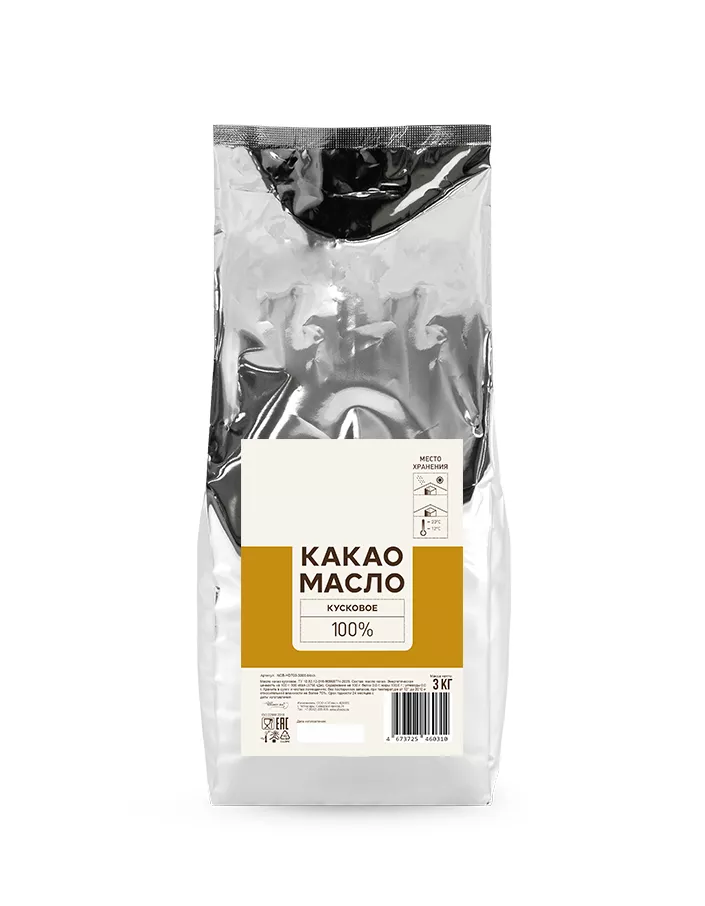 Какао масло кусковое (3 кг)