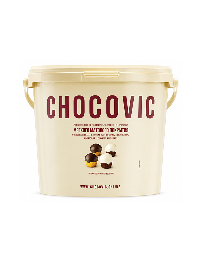 Покрытие белое молочно-сливочное Chocovic Alba (5 кг)