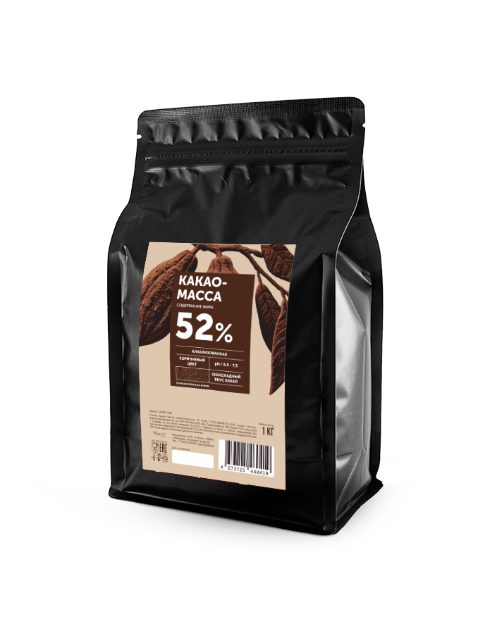 Какао масса Bensdorp 52% (1 кг)