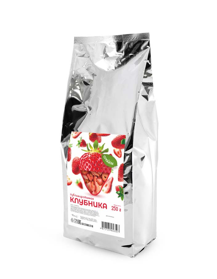 Клубника сублимированная слайс 250 г
