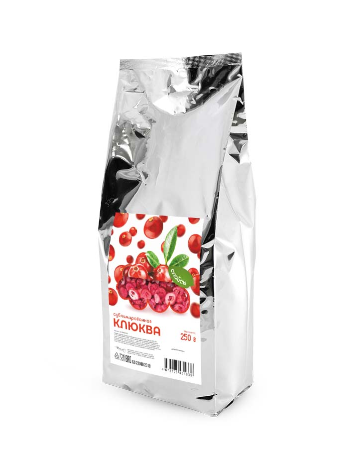 Клюква сублимированная слайс 250 г